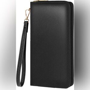 Chelmon Womens Wallet Leather RFID Blocking Purse Credit Card